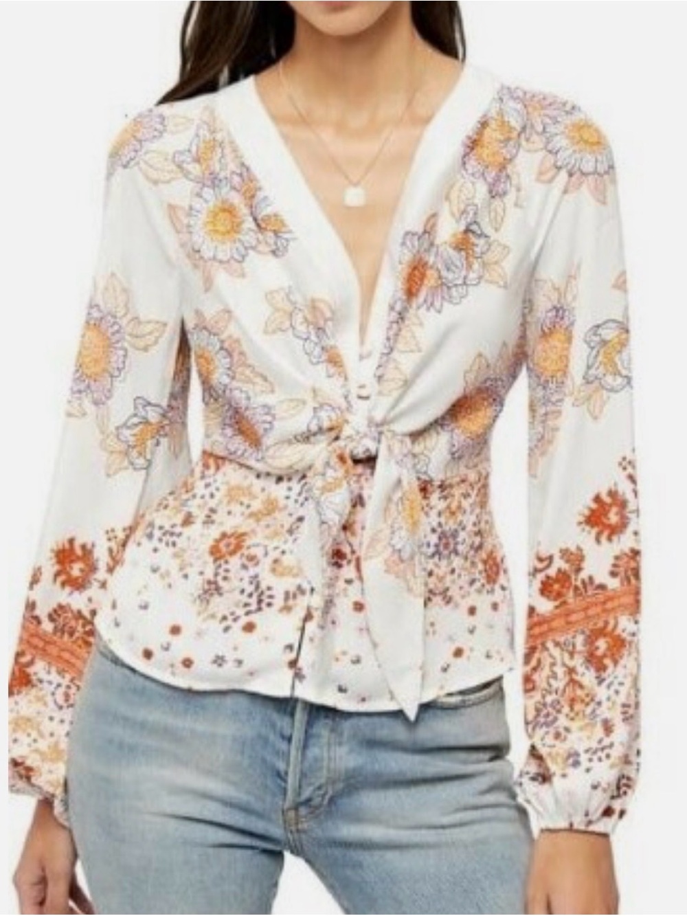 Free People Run Free blouse $108 retail